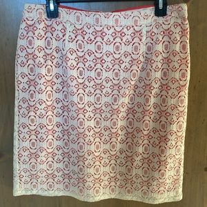 Willi Smith lace cutout skirt